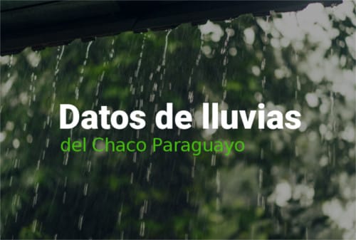 Datos de lluvias del Chaco Paraguayo